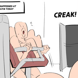 This is a pixiv picture whose title is What Happened at The Gym Today.