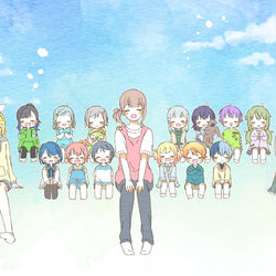 This is a pixiv picture whose title is 穂波ママのやさしいセカイ(2期ED風).