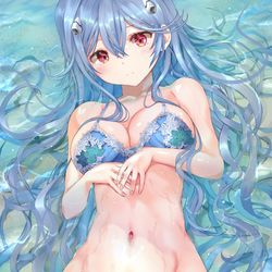 This is a pixiv picture whose title is 長い髪の綾波レイさん.
