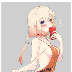 This is a pixiv picture whose title is 自撮りONE.