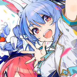This is a pixiv picture whose title is ぺこみこ.