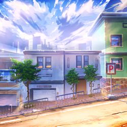 This is a pixiv picture whose title is 斜辺上の点P.
