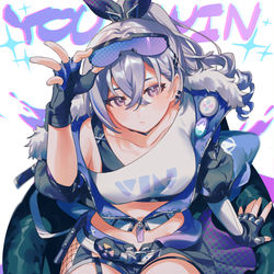 This is a pixiv picture whose title is 銀狼.