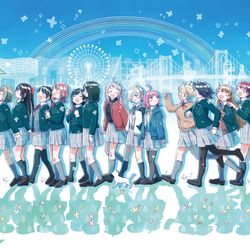 This is a pixiv picture whose title is 夢みて みんな進もうよ.