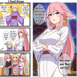 This is a pixiv picture whose title is 3 Yae.
