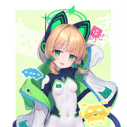 This is a pixiv picture whose title is ミドリ.