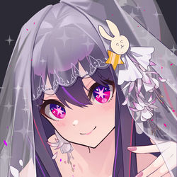 This is a pixiv picture whose title is 星野爱婚纱.