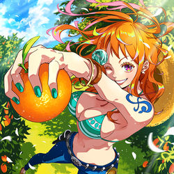This is a pixiv picture whose title is ナミ（ONE PIECE）#5.