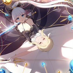 This is a pixiv picture whose title is 荧鹭-天堂坠落-旋舞.