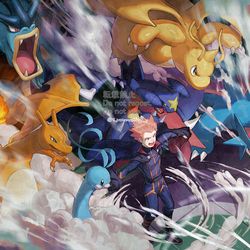This is a pixiv picture whose title is ポケットモンスターHGSS　ワタル.
