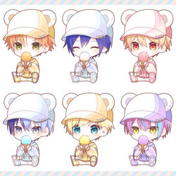 This is a pixiv picture whose title is 🍨🧸.