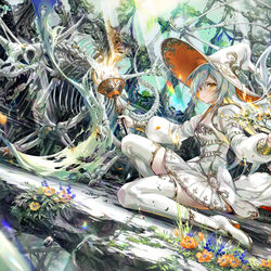 This is a pixiv picture whose title is 滅びの魔女.