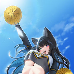 This is a pixiv picture whose title is Reiko Cheerleader.