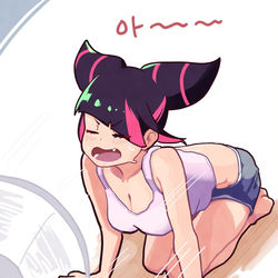 This is a pixiv picture whose title is hot.