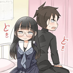 This is a pixiv picture whose title is 思春期と保健室.