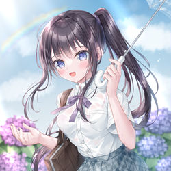 This is a pixiv picture whose title is 雨上がり⛅️.