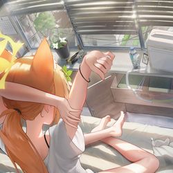 This is a pixiv picture whose title is さわやかな朝の マリー🌄.