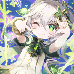 This is a pixiv picture whose title is skeb🍀ナヒーダ「わたくしのおうちへいらっしゃい♪」.