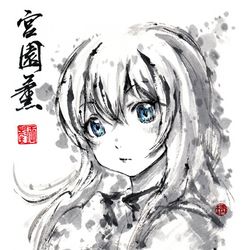 This is a pixiv picture whose title is 【極道畫師】宮園薰叁.