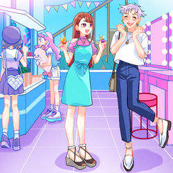 This is a pixiv picture whose title is 接客中🦋.