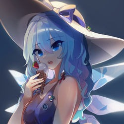 This is a pixiv picture whose title is ☀️⑨.