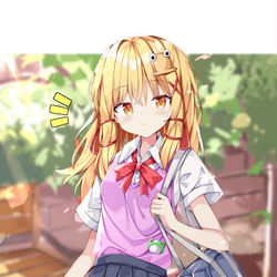 This is a pixiv picture whose title is 学生諏訪子さま.