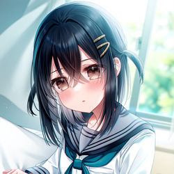 This is a pixiv picture whose title is 「 お兄ちゃん 起きて 」.
