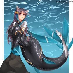 This is a pixiv picture whose title is 人魚スーツ.