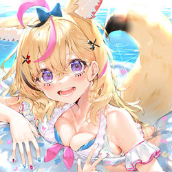 This is a pixiv picture whose title is ホロライブ・サマー　尾丸ポルカ.
