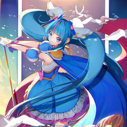 This is a pixiv picture whose title is キュアスカイ.
