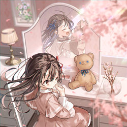 This is a pixiv picture whose title is 桜人.