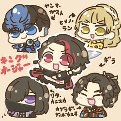 This is a pixiv picture whose title is 戦隊まとめ.