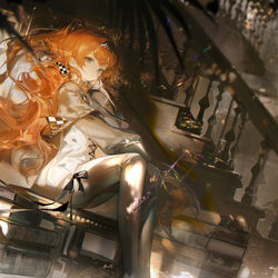 This is a pixiv picture whose title is 十四行诗.