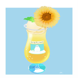 This is a pixiv picture whose title is ひまわりソーダスタンド.