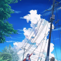 This is a pixiv picture whose title is 夏の記憶①.