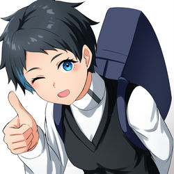 This is a pixiv picture whose title is エピローグのニカ姉/…ハロ？.