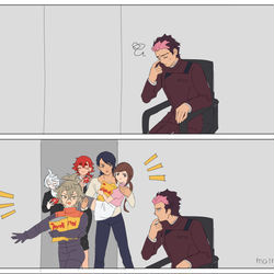 This is a pixiv picture whose title is がんばれCEO.