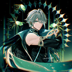 This is a pixiv picture whose title is アルハイゼン.