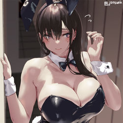 This is a pixiv picture whose title is 生徒の期待に応えるバニー顧問.