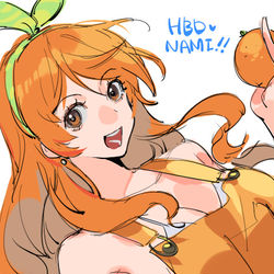 This is a pixiv picture whose title is HBD✨🎉🎂 NA🍊MI🎂🎉✨.