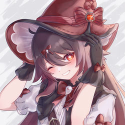 This is a pixiv picture whose title is 魔女っ子胡桃ちゃん.