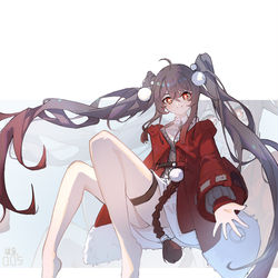 This is a pixiv picture whose title is Daily（005/100） HuTao &Clara.