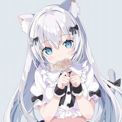 This is a pixiv picture whose title is 🐟🐱.