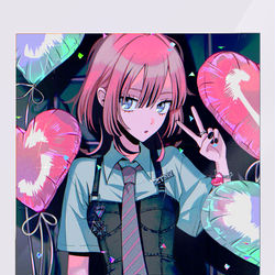 This is a pixiv picture whose title is 2周年㊗️.