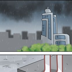 This is a pixiv picture whose title is 우산 Umbrella.