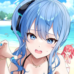 This is a pixiv picture whose title is 水着すいせいちゃん.