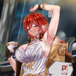 This is a pixiv picture whose title is Why does she need my picture?.
