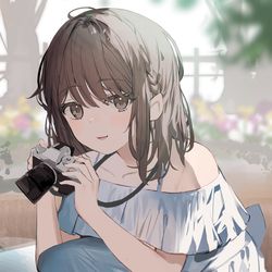 This is a pixiv picture whose title is 高嶺の花.