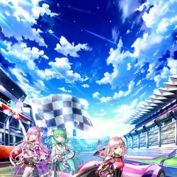 This is a pixiv picture whose title is HIGHSPEED Étoile　コラボビジュアル.