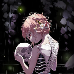 This is a pixiv picture whose title is 冥界の亡霊.